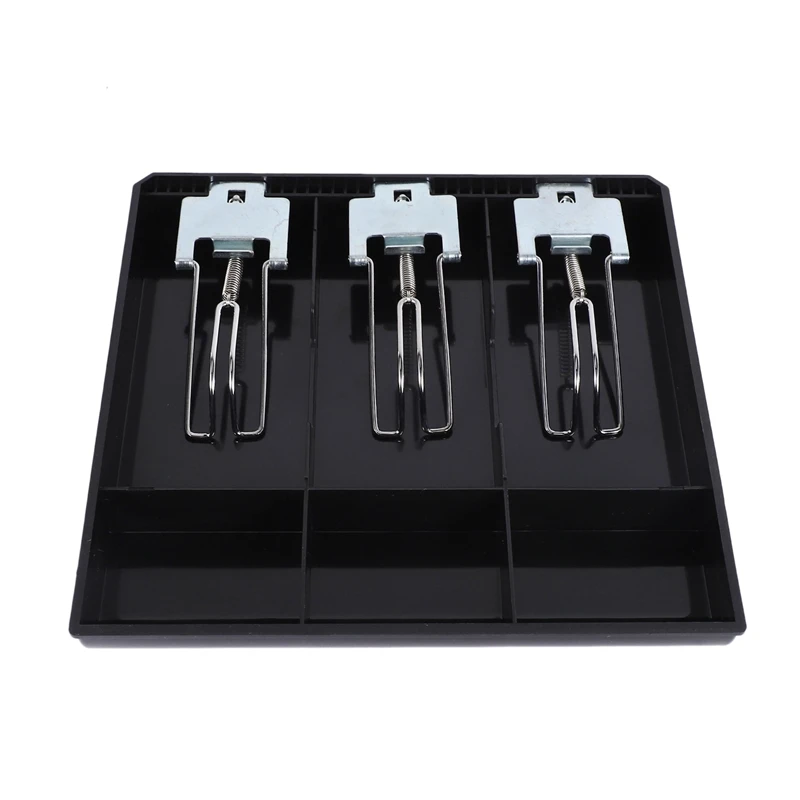 Cash Drawer Register Insert Tray Replacement Money Storage Metal Clip Box Cash Drawer Register Insert Tray Replacement Money Storage Metal Clip Box