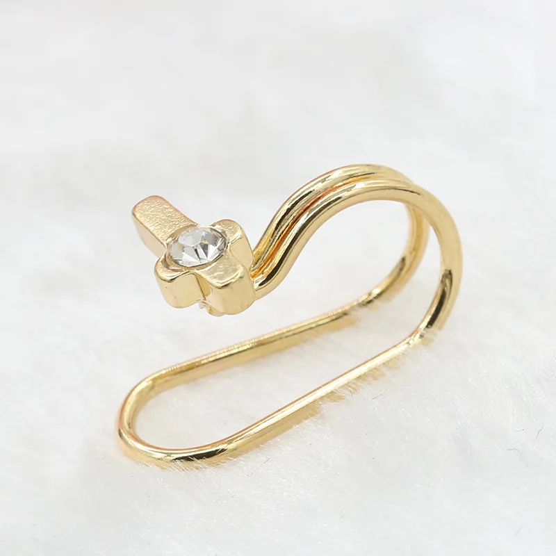 Aretes распродажа, цинковый сплав, трендовые, японская и корейская мода, новые одиночные циркониевые клипсы для ушей, женские Украшения для банкета, серьги - Окраска металла: jinse0174