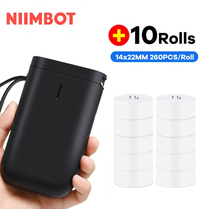 Niimbot D11 Bluetooth Thermal Label Printer label marker Sticker Paper Production Date Self Adhesive Name Tag mini portable printer