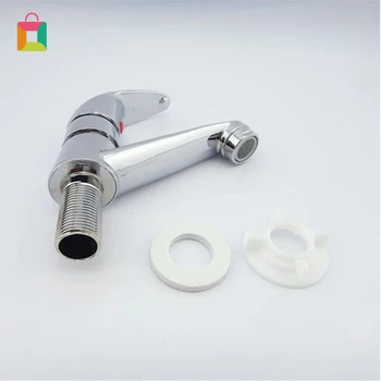 

Bathroom Basin Sink Faucet Chrome Single Handle Kitchen Tap Faucet Mixer Cold Water Hose Chrome Finished Cozy
