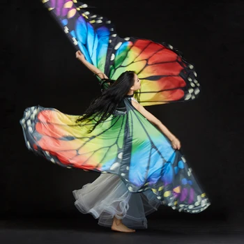 

Kids Butterfly Fairy Wings Belly Dancing Costume Wings Egyptian Dancewear