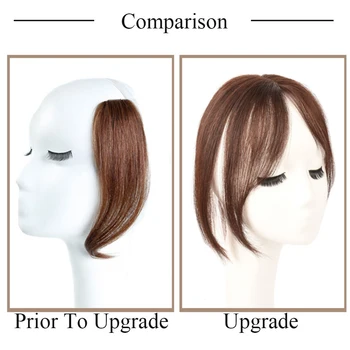 Brazilian Clip In Bangs Human Hair 3D Air Bangs for Women Hair Pieces Invisible Seamless Remy Replacement Hair Wig 3
