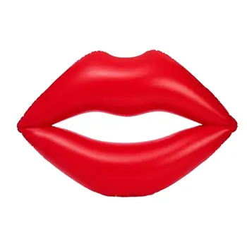 

Inflatable Floating Ring Red Lips Floating Row Water Toys Adult Mount Floating Bed Swimming Ring Floating Ring Inflatable Bed
