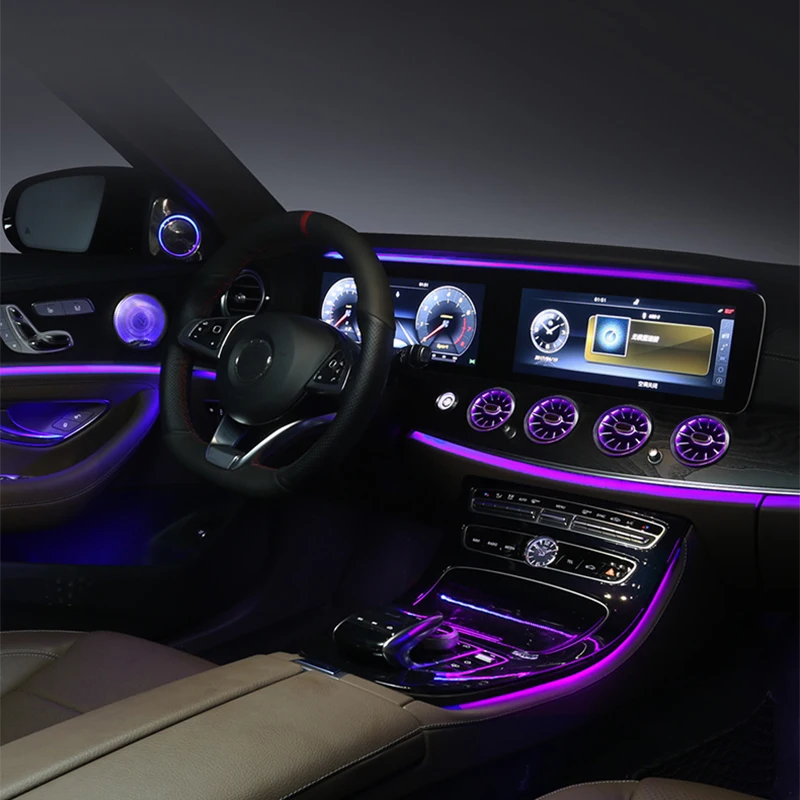 Светодиодный светильник окружающего света для Mercedes Benz E class w213- светильник окружающего света s для w213 с подсветкой для стайлинга автомобилей