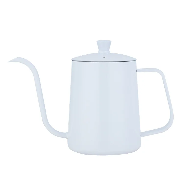 White 600ml Чайник для мытья рук из нержавеющей стали, 600 мл, тонкий горшочек, кофейник, молочный чай, посуда, западный ресторан, инструменты, барные принадлежности - Цвет: White 600ml