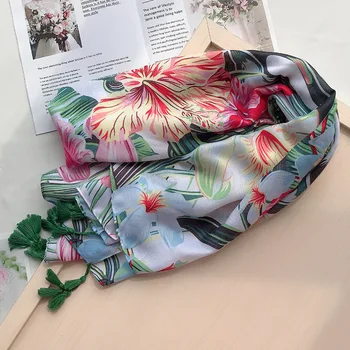 

fashion floral hijab scarf women autumn Mexico style long leaf printed hijab scarf vintage tassels Wrap Hijabs Muslim Sjaal