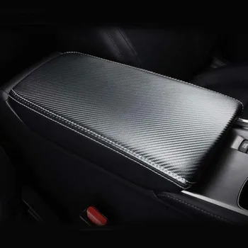 

Carbon Fiber Style 1* Black Armrest Center Console Box Panel 2018-20 Parts
