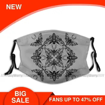 

Ghost Bc Mouth Face Mask Ghost Cirice Moth Kaleidoscope Facial Mask Pretty Polyester for Adult Mask