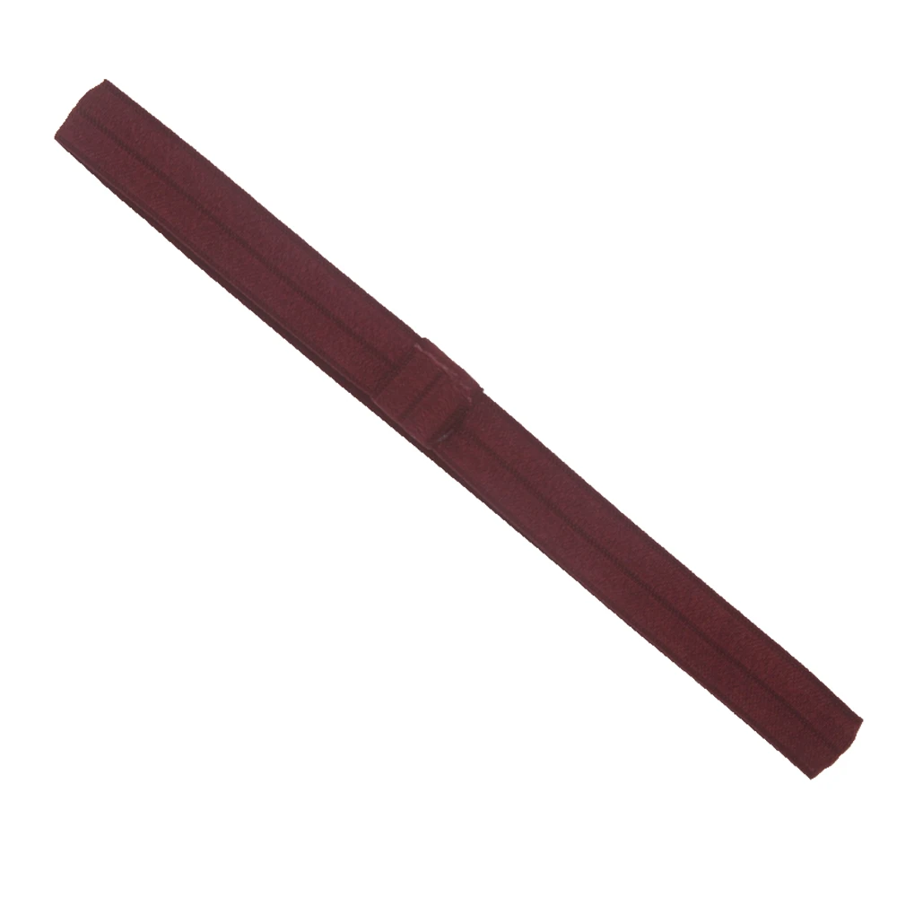 wine red 15 мм цельная повязка для волос для девочек, блестящая дешевая эластичная повязка на голову, аксессуары для детей, самодельные повязки на голову, аксессуары для волос, 23 цвета, 20 шт./лот - Цвет: wine red