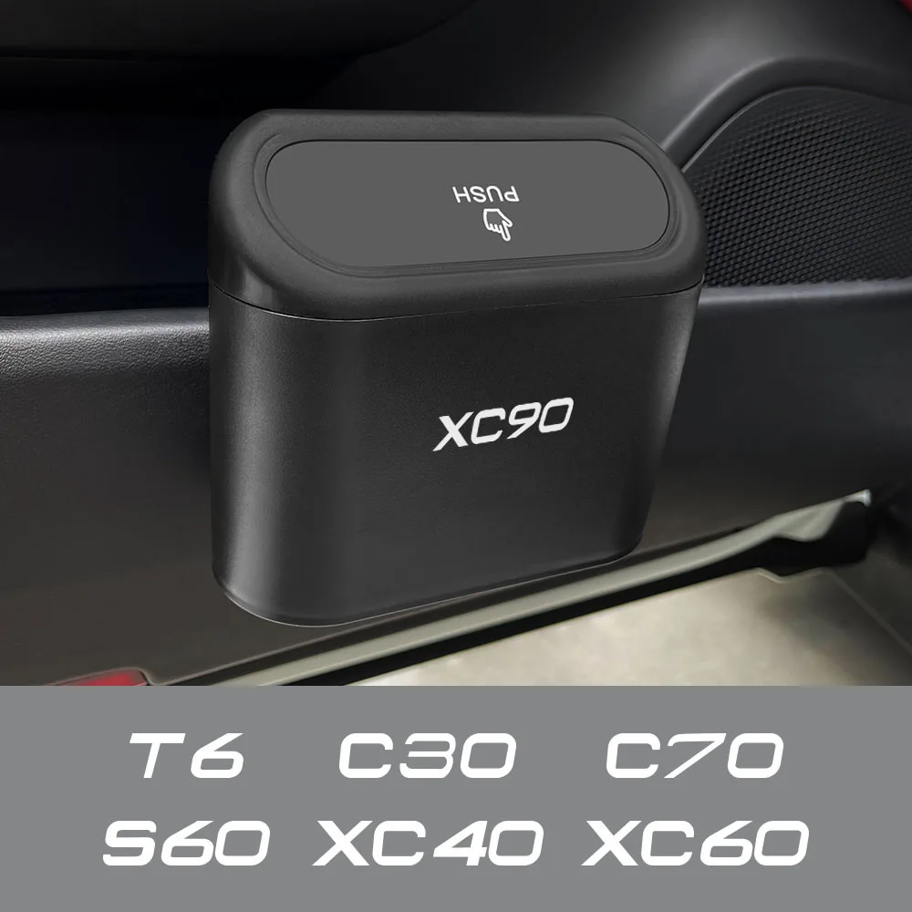 Car Hanging Garbage Storage Box For Volvo XC90 XC60 C30 T6 S60 C70 XC40 V40 XC70 V70 V60 V50 S80 S40 AWD V90 S90 Accessories | Автомобили