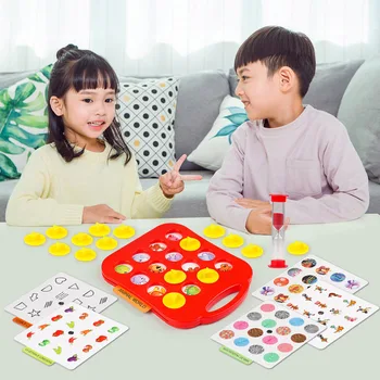 

Children Memory Training Matching Pair Game Puzzle Toy with 15pcs Double-Sided Cards for Kids Early Educational Interactive Toys