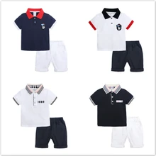 Детская одежда с рисунком медведя; хлопковая летняя рубашка с короткими рукавами; Ropa; детский спортивный костюм; детская одежда для мальчиков; комплекты одежды для девочек