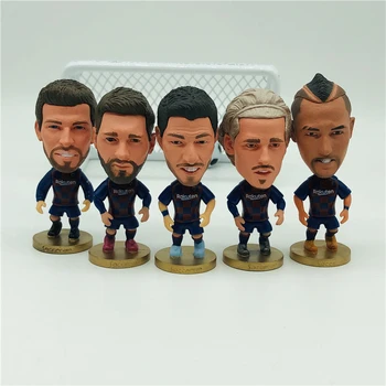 

Soccerwe 6.5cm Height Soccer Star Dolls Messi Suarez Griezmann Figures