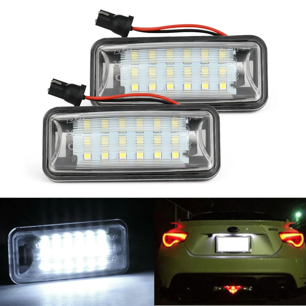 

2Pcs Led car CanBus No Error License Plate Light For Subaru Forester XV Impreza Legacy BRZ WRX / WRX STI Wagon Number Lamp