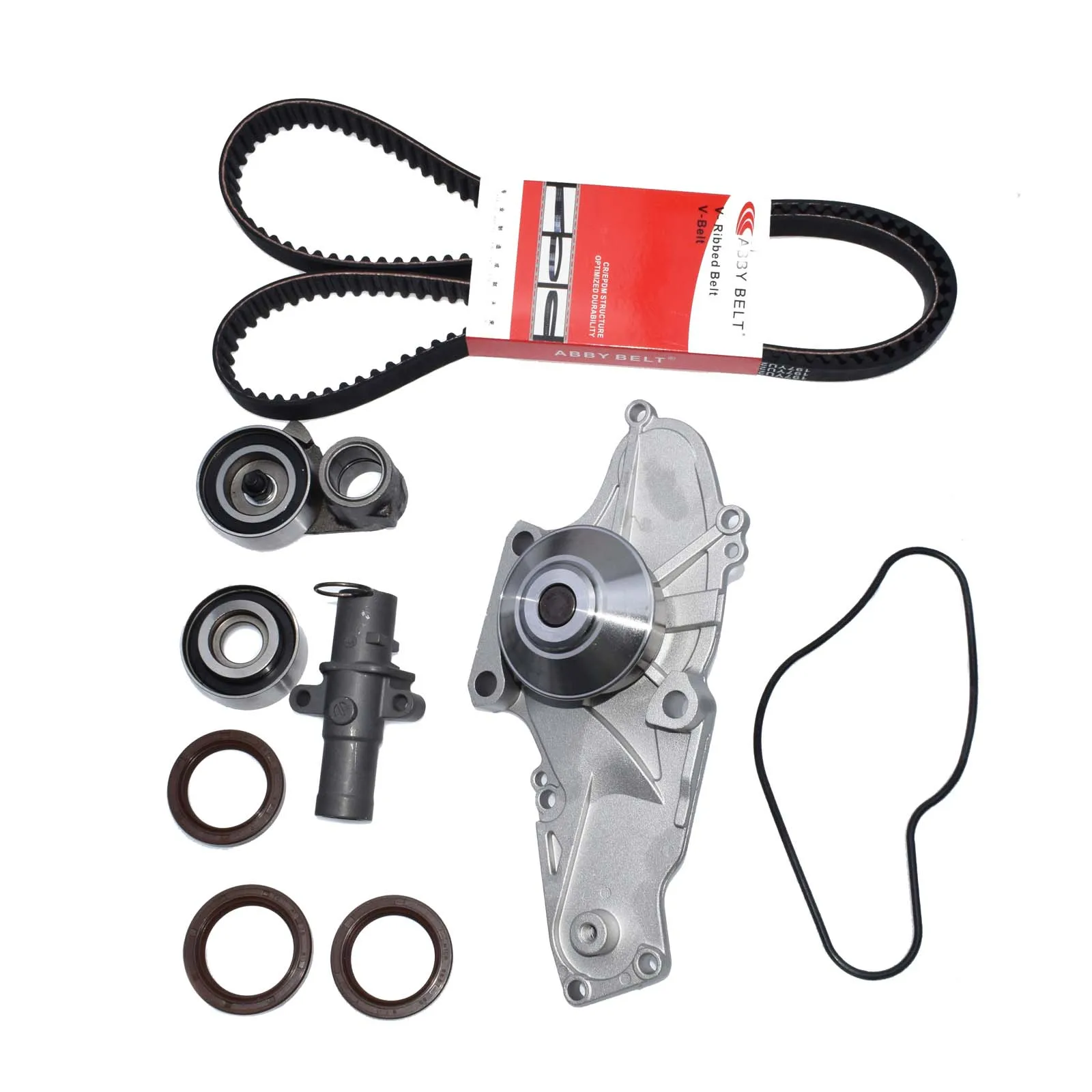 WOLFIGO Timing Belt Idler Water Pump Crankshaft Cam Seal for Honda Accord Odyssey Pilot Ridgeline Acura RL MDX TL 19200-RDV-J01