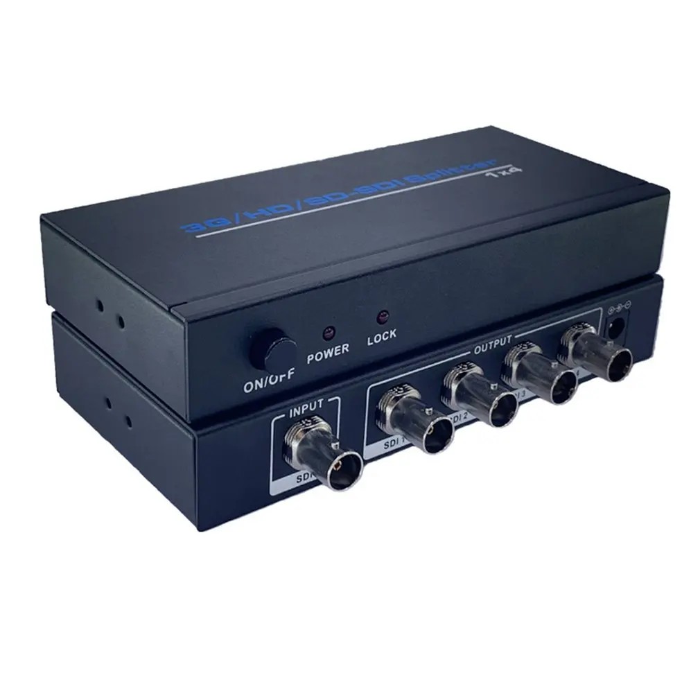 Высококачественный разделитель SDI 1x4 3g/HD/SD-SDI видео разделитель SDI 1 в 4 Выход 1080P ретранслятор расширитель с адаптером питания