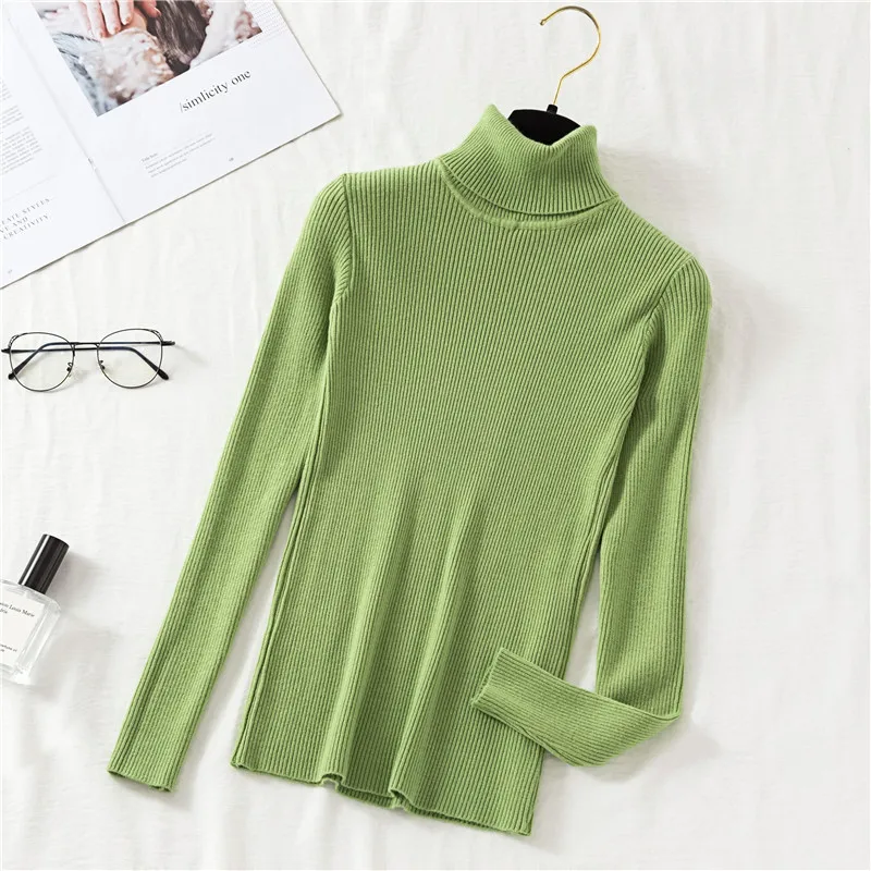 2019 New Autumn Winter Women Knitting Sweaters Turtleneck chandail femme Solid Slim maglioni donna sueter mujer 2019 New Autumn Winter Women Knitting Sweaters Turtleneck chandail femme Solid Slim maglioni donna sueter mujer