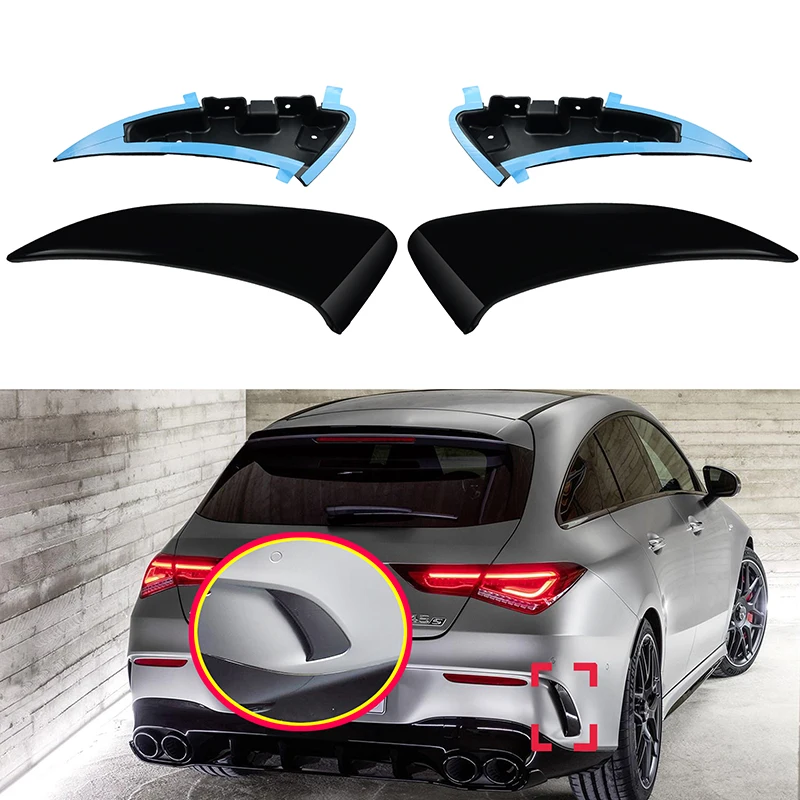 Сплиттер CLA Class задний бампер боковые канаты спойлер для Mercedes Benz C118 CLA35 CLA45 CLA180 CLA200
