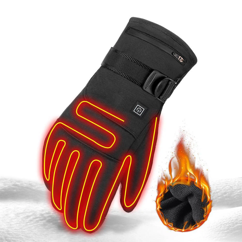 Beheizte Handschuhe Motorrad Winter Thermo Warme Elektrische USB Heizhandschuhe 