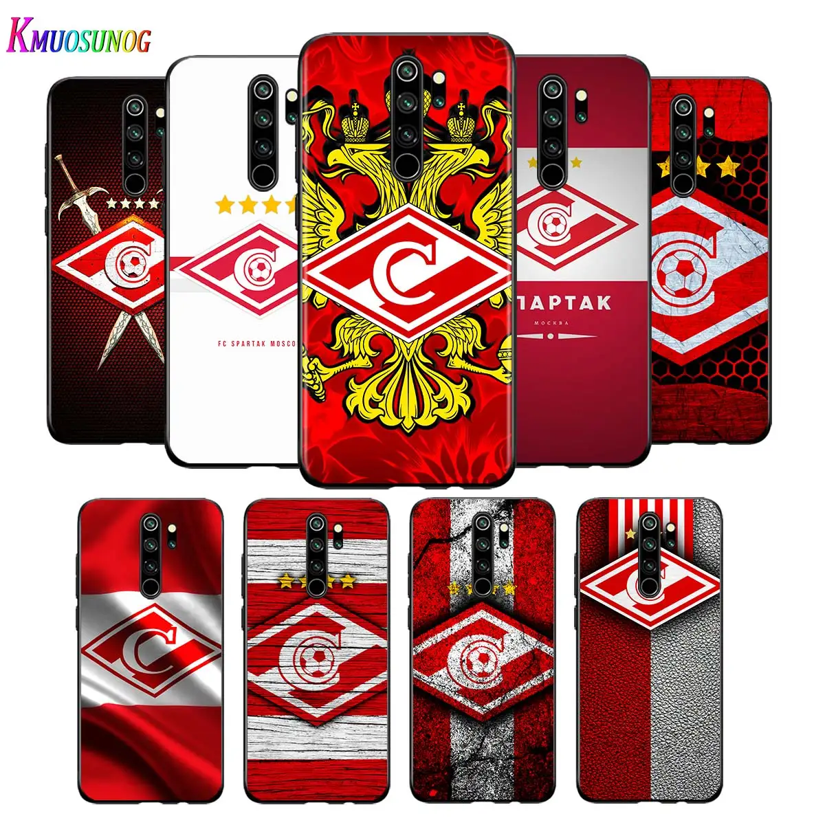 For Xiaomi Redmi Note 9 9S Max Phone Case Russian Moscow football Back 8T 8 7 6 5 Pro 5A 4X 4 Black Cover | Мобильные телефоны и