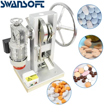 Buy SWANSOFT THDP-5 50KN Press Pill Machine Candy Punch Die Tablet Hand Mold Maker Making With M30 Stamp Custom Logo