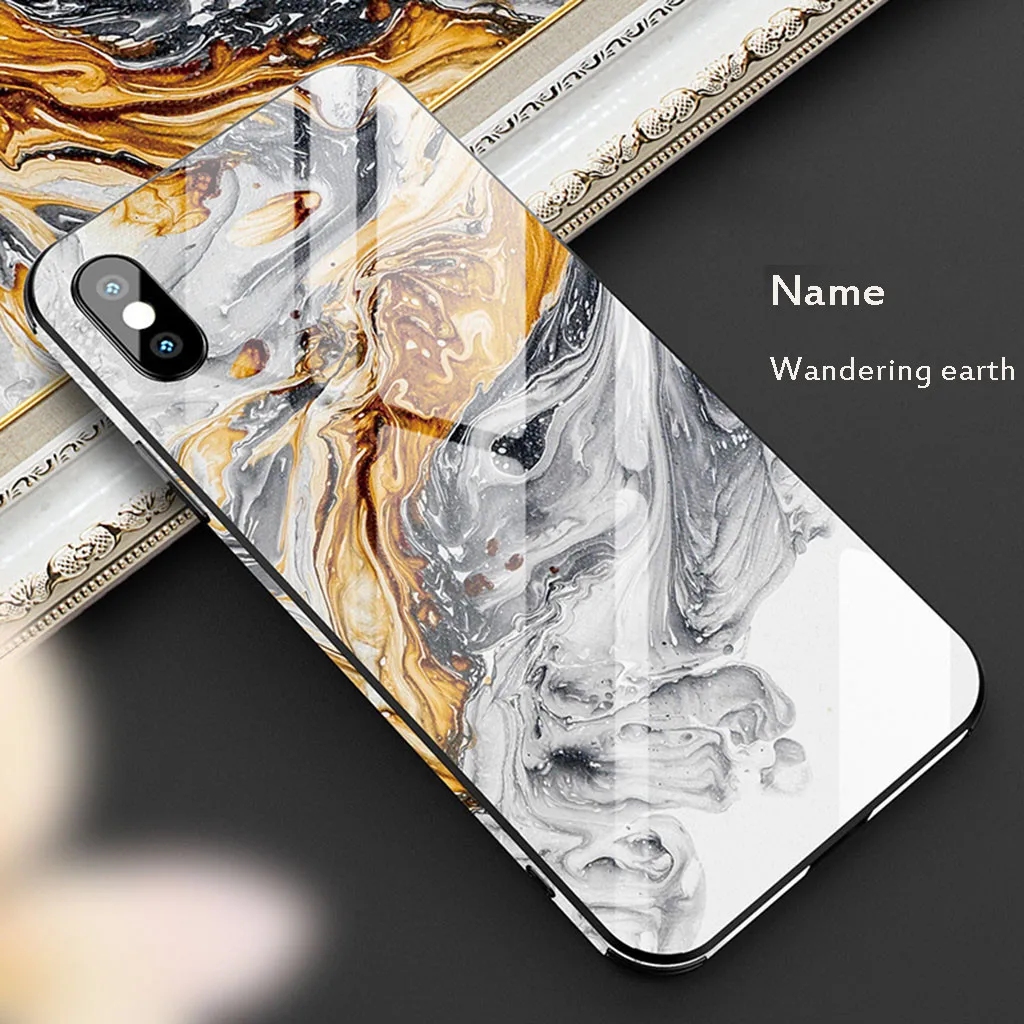 Mosunx чехол из закаленного стекла для телефона для iPhone X 5,8 дюймов чехол Роскошный ТПУ жесткие чехлы новые защищают ваш телефон от грязи, царапин
