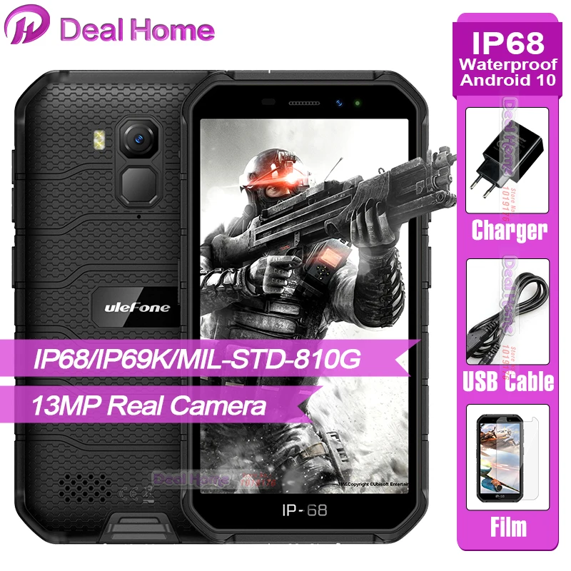 Ulefone Power X7 Pro ip68 прочный смартфон 4 Гб Оперативная память 32GB Встроенная Android 10 0 Octa Core