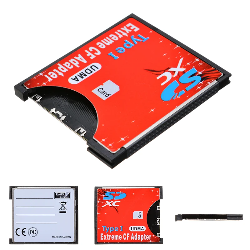 Mayitr 1 шт. с одним слотом для Micro SD/SDXC TF для компактной вспышки CF тип I устройство для чтения карт памяти Писатель адаптер