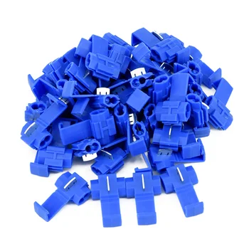 

AUTO 50pcs Blue Electrical Scotch Lock Wire Cable Connectors Quick Splice Terminals Crimp Electrical Car Audio Kit Tool Set