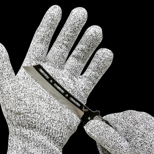 1 Pár Vágásgátló Kesztyű Biztonsági Vágás Igazolás Stab Ellenálló Rozsdamentes Acél Huzalháló Konyha Hentes Vágásálló Biztonság - Image 6