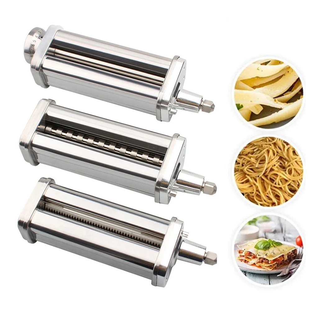 Per Kitchenaid Set Di Tagliapasta Per Pasta Per Kitchenaid Stand Mixer Rullo Per Pasta Taglierina Per Spaghetti Fettuccine Cutter