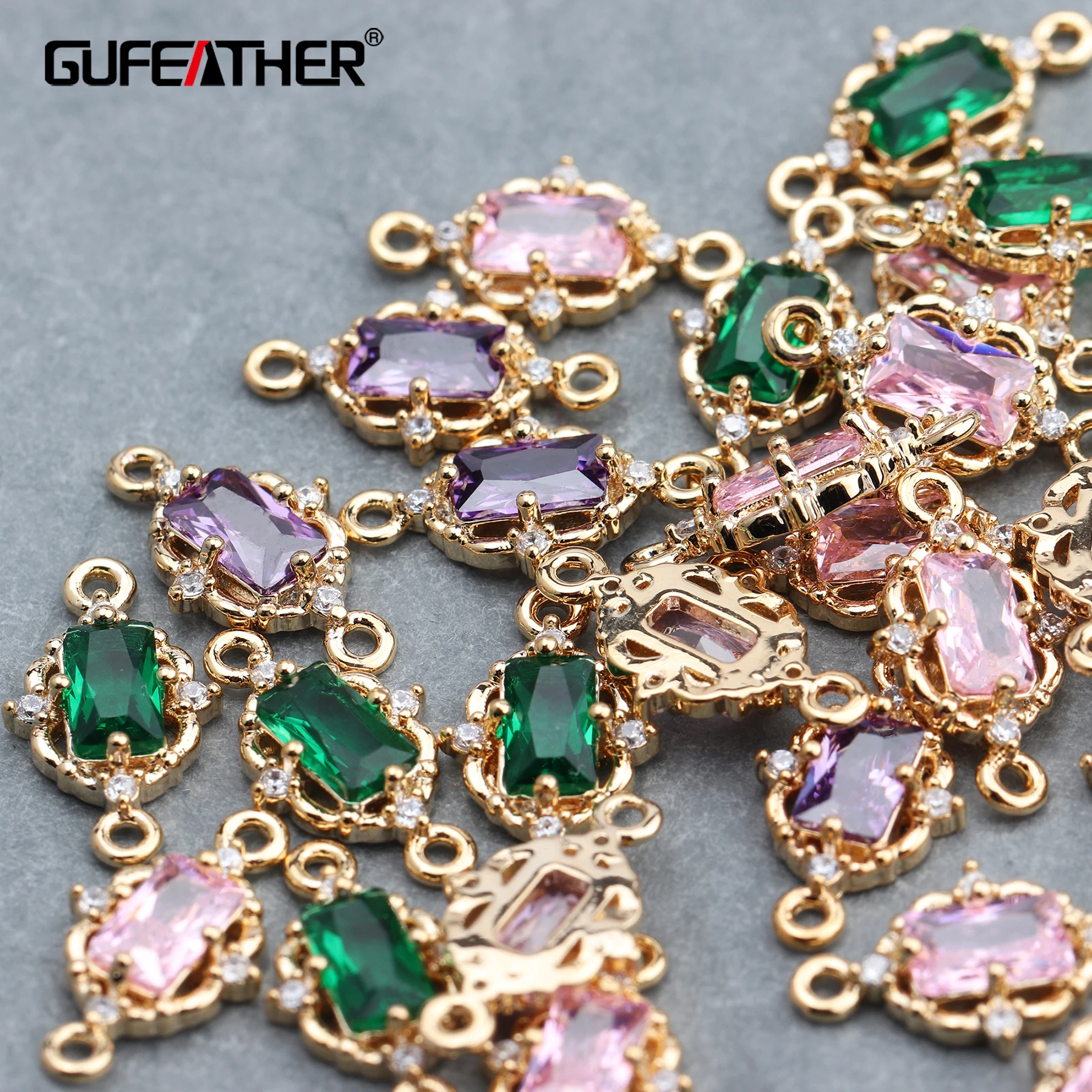 GUFEATHER M617 ювелирные аксессуары серьги для самостоятельной сборки позолота 18 К 0 3