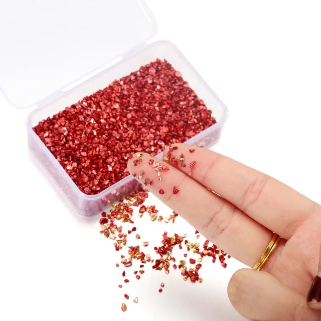 Crushed Glass Glitter for Crafts Resin Art 3-6mm Irregular Sprinkles  Glitter Shiny Art DIY Jewelry