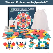 Novas crianças de madeira 3d quebra-cabeça placa inteligente bebê montessori educacional aprendizagem brinquedos para crianças forma geométrica quebra-cabeças brinquedo