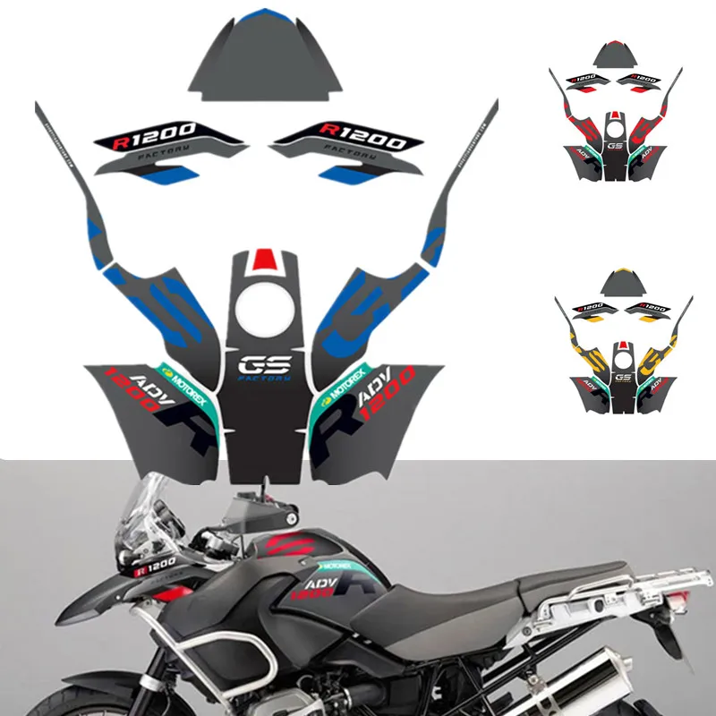 Motorcycle Scratch-Resistant Sticker Protection Body Decorative Film Decal Stickers For BMW R1200GS ADV r1200gs adv 2008-2012