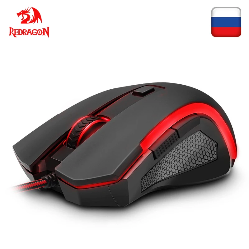Проводная игровая компьютерная мышь Redragon notosaur M606 USB 3200 точек/дюйм 6 кнопок 7 видов