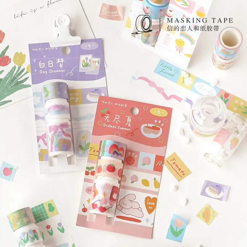 MINKYS портативная Милая Маскировочная лента для рукоделия декоративная клейкая