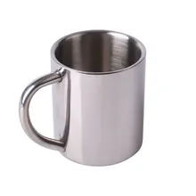 Универсальная двухслойная кофейная кружка из нержавеющей стали для путешествий и офиса