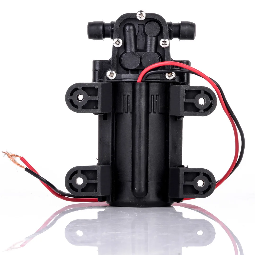 Durable DC 12V 70 PSI Agricultural Electric Water Pump Mayitr Black Micro High Pressure Diaphragm Water Sprayer Pumps 3.5L / min