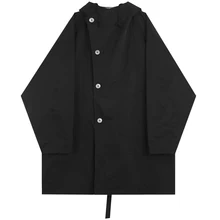 Осеннее мужское пальто, теплый длинный Тренч, большие размеры, толстовки с капюшоном, длинная парка, Мужская одежда, тонкая, повседневная, для улицы, Мон Эркек, кабан, абриго