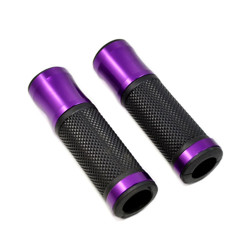Фиолетовый JAER 7/8 ''мотоциклетные ручки руля CNC 22 мм уличные гонки мото гоночное сцепление Концевая вилка слайдер - Цвет: Фиолетовый