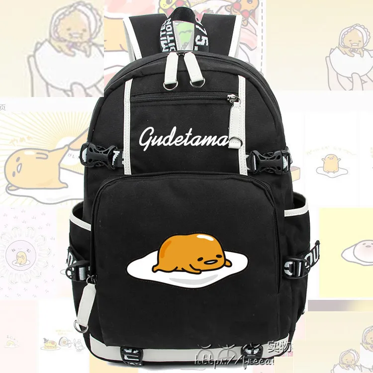 Gudetama Lazy рюкзак с яйцом сумка, рюкзак школьные сумки на молнии для ноутбука - Цвет: Style 9