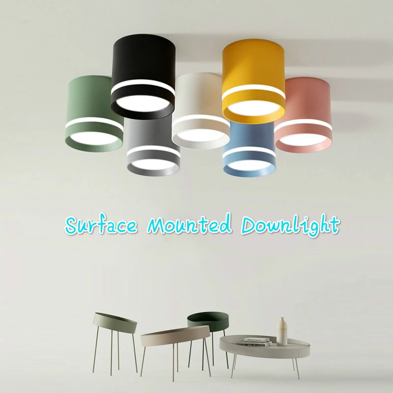 Led Colorful Macarone Lights Circular Small Ceiling Lamp In The Corridor Porch Lighting Ceiling Light Fixtures Led Ceiling Light Ceiling Lights Aliexpress