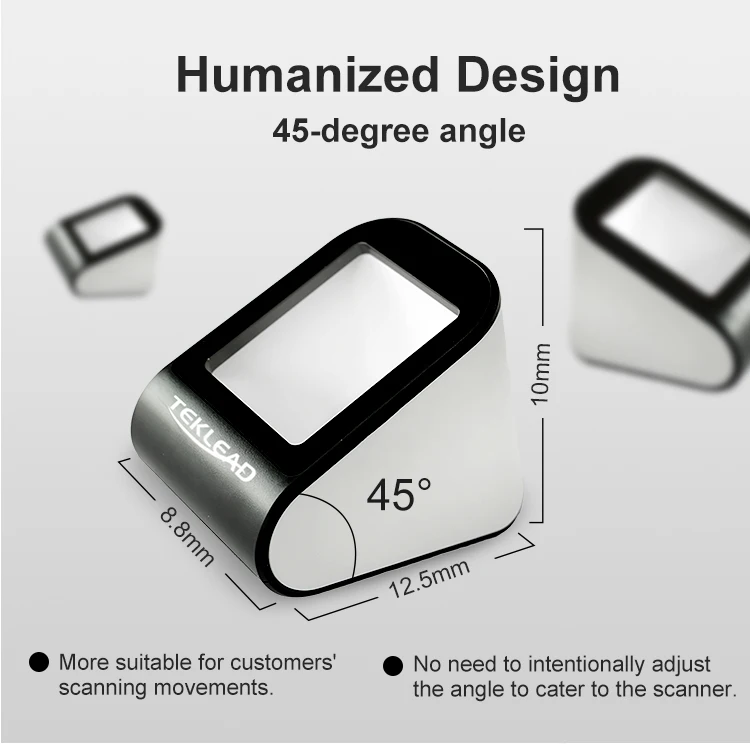 TEKLEAD автоматический 2D сканер штрих кода гарнитура USB считыватель кодов QR для