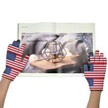 Fashion American Spain Flag Mittens For womne Unisex 3D Print Touch Screen Casual Gloves Funny Riding Garden Work Female Gloves