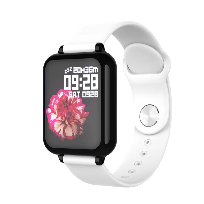 white LEMADO B57 Смарт-часы для мужчин и женщин для Apple Watch Android Phone монитор сердечного ритма умный Браслет кровяное давление B57 умные часы - Цвет: white