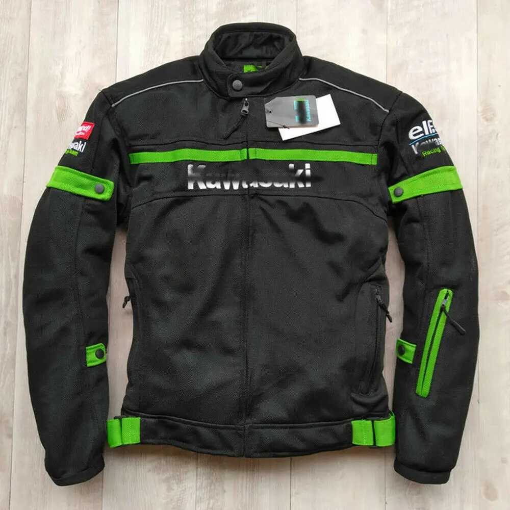 Wholesale Motocross summer winter motorcycle jacket for KAWASAKI Team Professional Motorcycle Racing Jacket protective gear