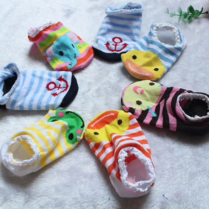 Г. Детские носки мягкие нескользящие носки-тапочки для маленьких мальчиков и девочек разных цветов