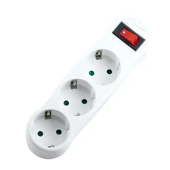 

1 Pcs German Standard One Turn Three Expansion Socket Standard Extension European One Power Turn Wireless Multi-de Plug O4L1