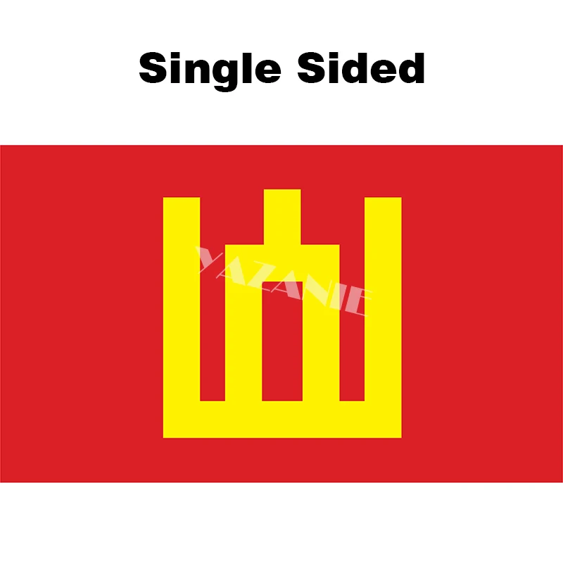 Single Sided YAZANIE любой размер флага Литовского национального литовского военно-морского знака литовского польско-литовского флага и баннеров - Цвет: Single Sided